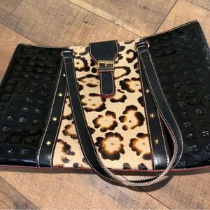 Arcadia Black Interior Bag with Zippered Pocket